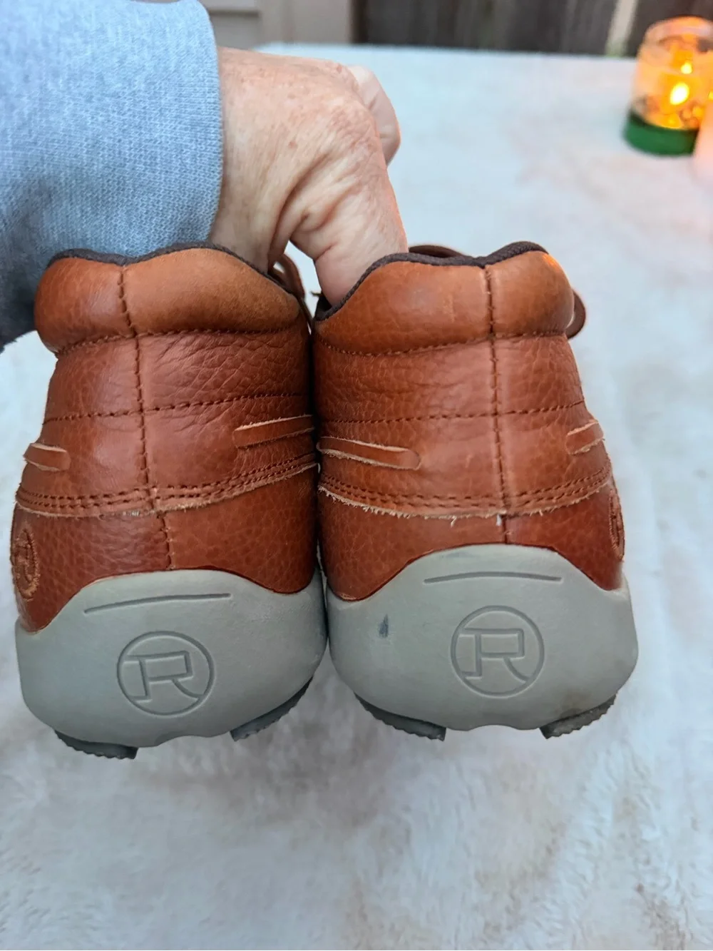 Roper Men's Chestnut Brown Leather Chukka Boots